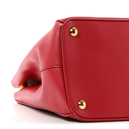 Prada Saffiano Lux Medium Galleria Double Zip Tote Fuoco 9 of 11