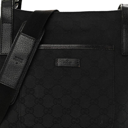 Gucci Monogram Flat Messenger Bag Black 7 of 11