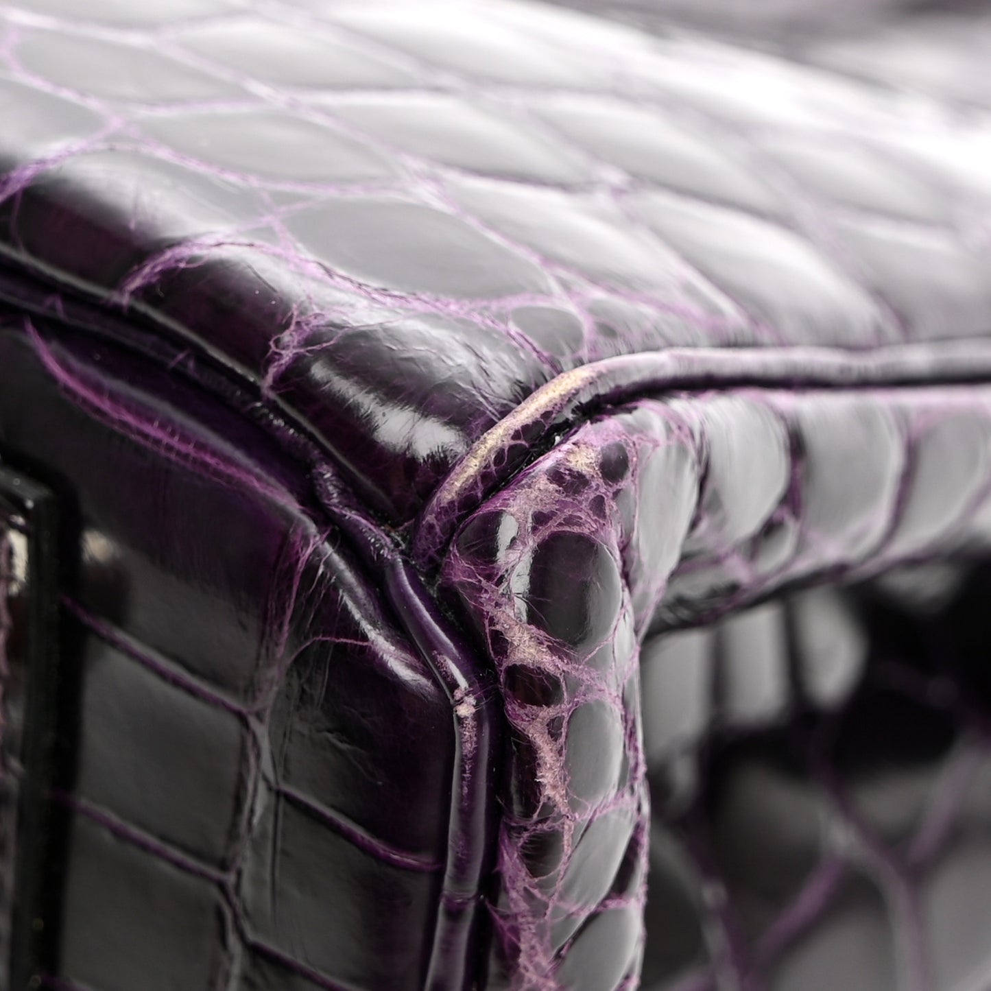 Shiny Niloticus Crocodile Birkin 30 Amethyst