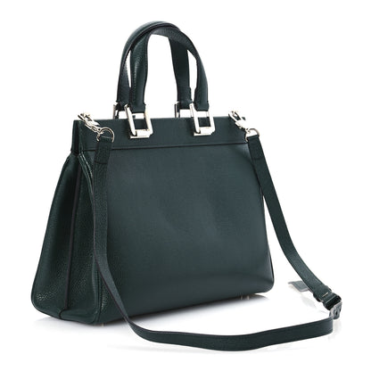 Gucci Grainy Calfskin Small Zumi Top Handle Bag Vintage Green 3 of 12