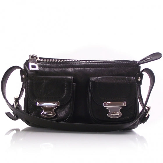 Leather Small Hobo Black