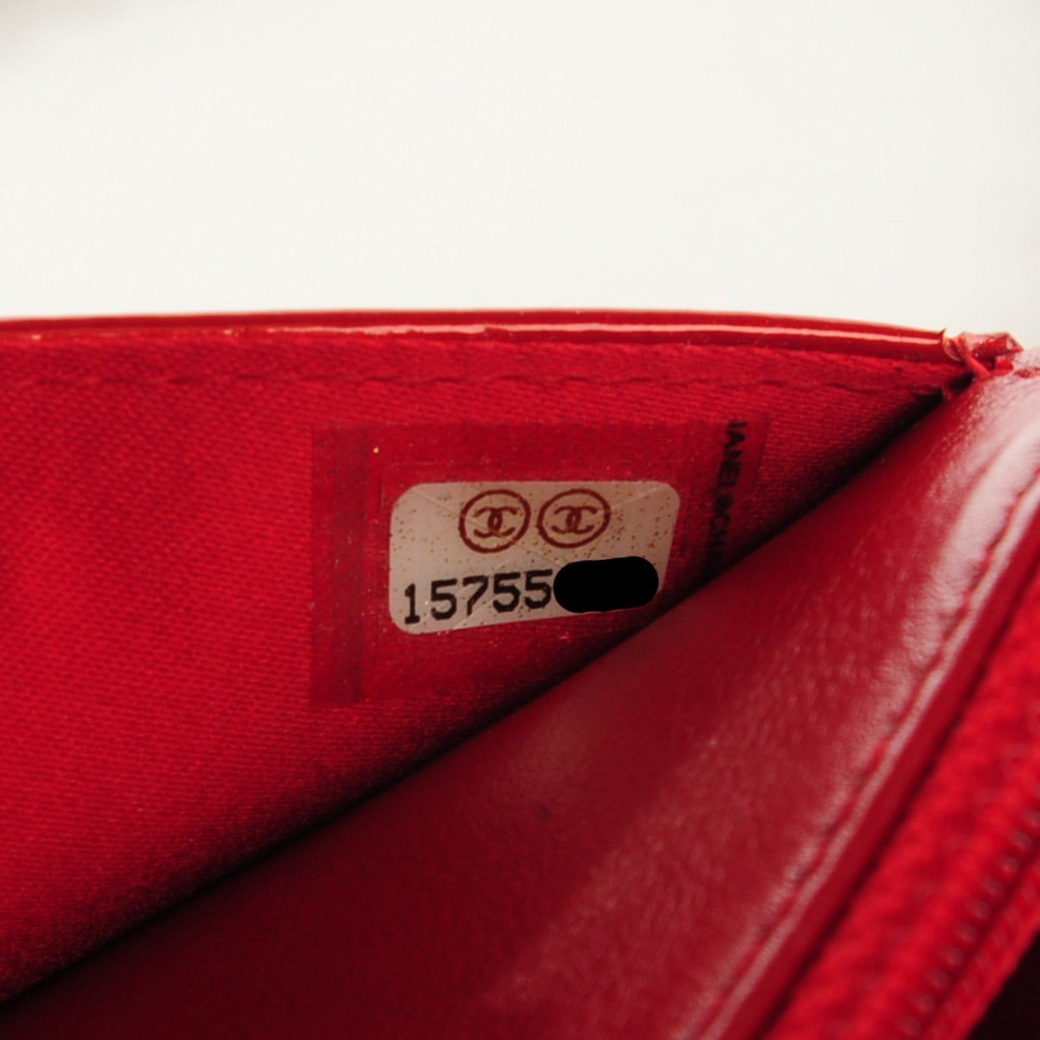 Chanel Patent Camellia Embossed Wallet On Chain WOC Dark Red 8 of 8