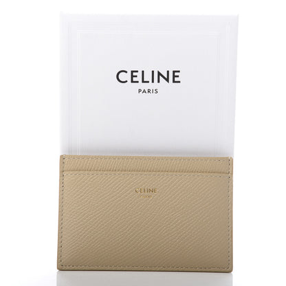 Celine Grained Calfskin Card Holder Light Taupe 9 of 9