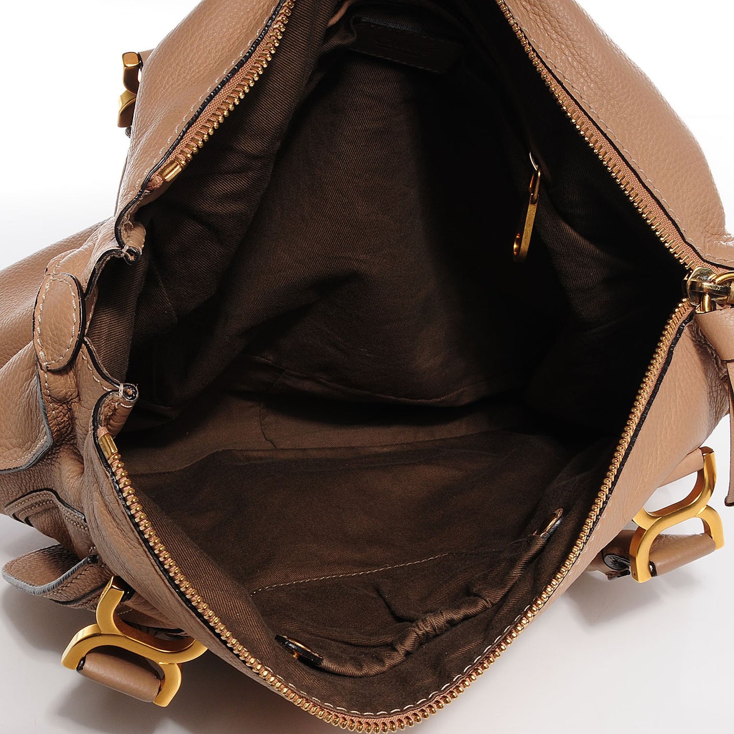 Calfskin Large Marcie Satchel Clay