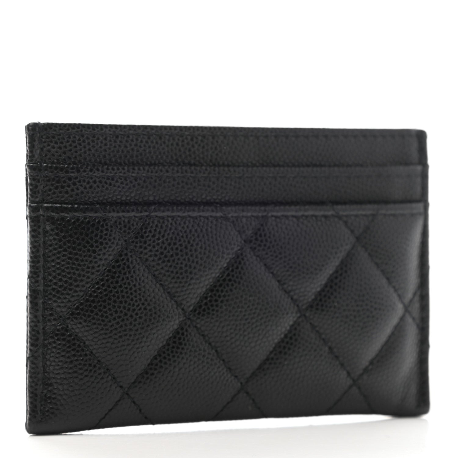 Chanel Caviar Quilted French New Wave Card Holder Black 3 of 8