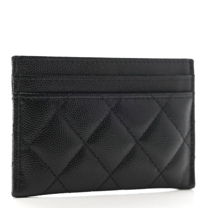 Chanel Caviar Quilted French New Wave Card Holder Black 3 of 8