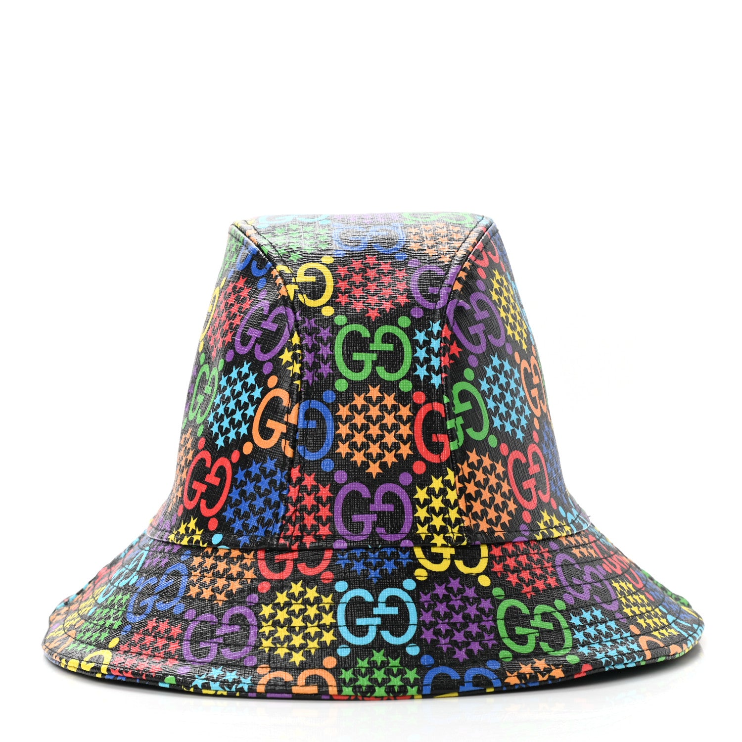 Gucci GG Supreme Monogram Psychedelic Fedora Hat M Multicolor 6 of 11