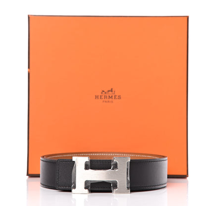 Hermes Swift Epsom 32mm H Belt 75 Black Gold 7 of 7