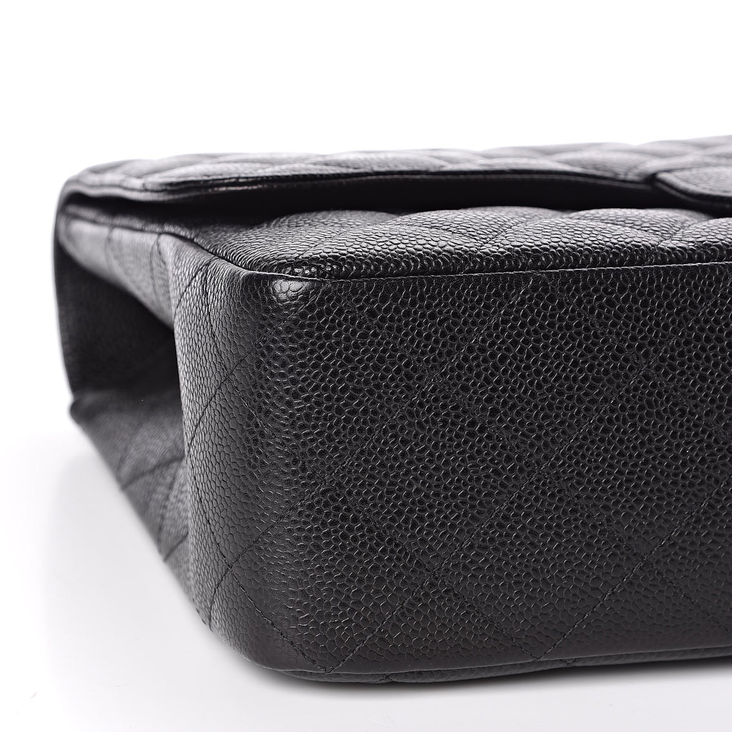 Caviar Quilted Jumbo Single Flap Black