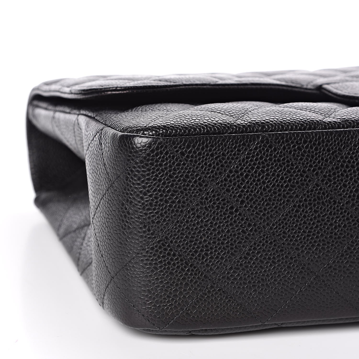 Chanel Caviar Quilted Jumbo Single Flap Black 8 of 11