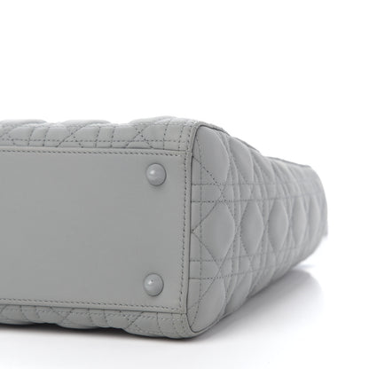 Christian Dior Ultra Matte Calfskin Cannage Large Lady Dior Grey Stone 9 of 9