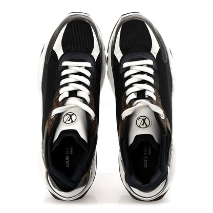 Louis Vuitton Monogram Calfskin Run 55 Sneakers 39 Black 2 of 9