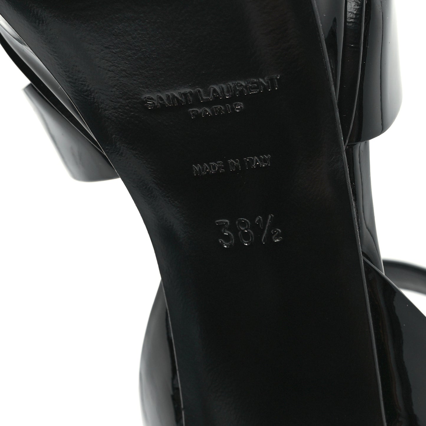 Patent Tribute 105 Platform Sandals 38.5 Black