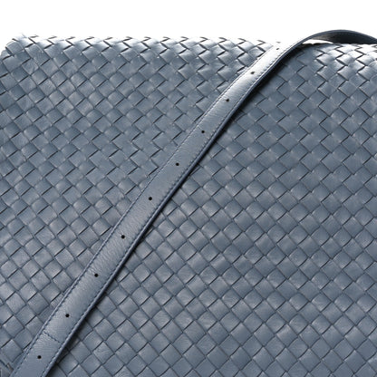 Bottega Veneta Nappa Intrecciato Messenger Bag Blue 7 of 10