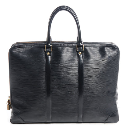 Louis Vuitton Epi Porte-Documents Voyage Briefcase Black 1 of 7