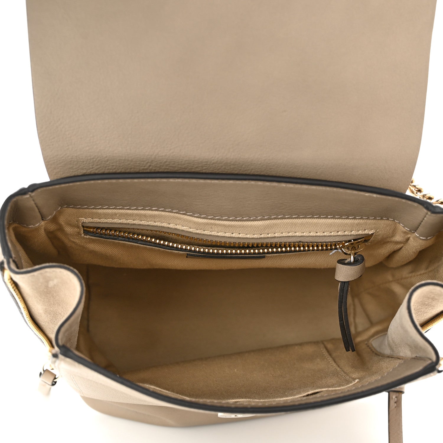 Chloe Suede Calfskin Small Faye Backpack Motty Grey 5 of 10