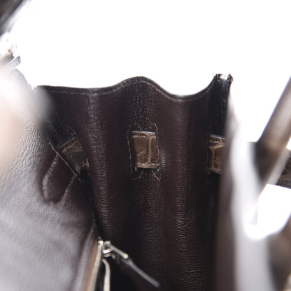 Hermes Matte Niloticus Crocodile Birkin 30 Gris Elephant 21 of 38