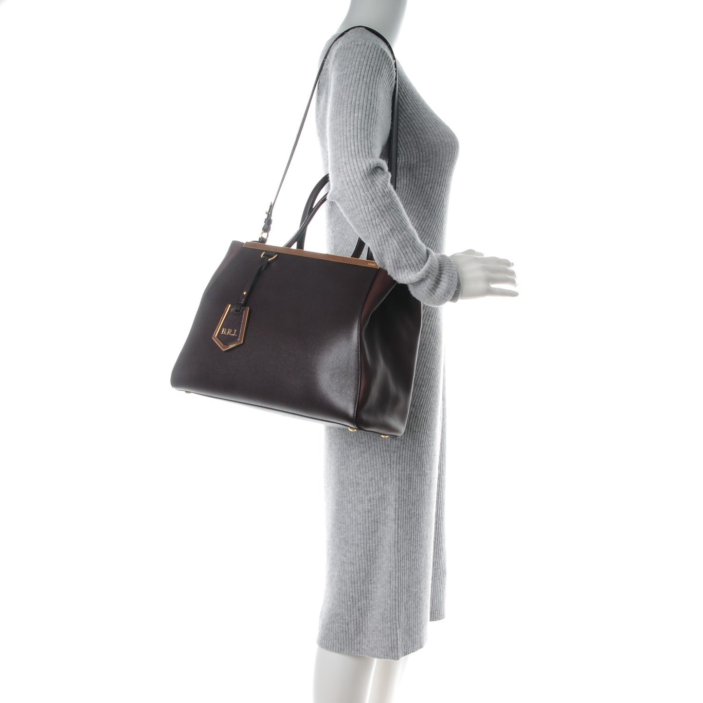 Vitello Elite Flamingo Regular 2Jours Tote Moro Marrone Nocciola