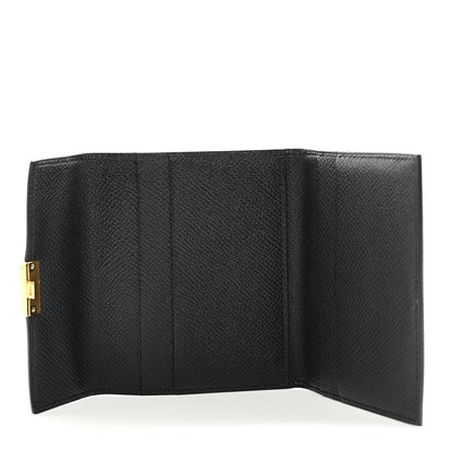 Hermes Epsom Clic Mini Card Holder Black 5 of 8