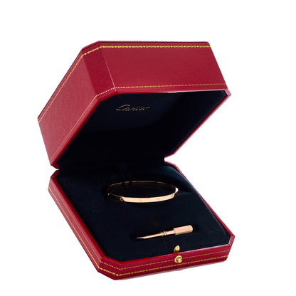 Cartier 18K Pink Gold Small LOVE Bracelet 17 5 of 5