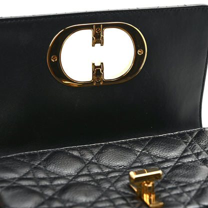 Christian Dior Calfskin Cannage Small Caro Bag Black 12 of 14