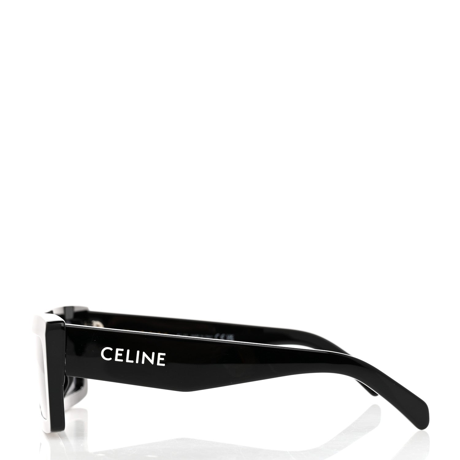 Celine Acetate Monochroms Square Sunglasses CL40214U Black 3 of 6
