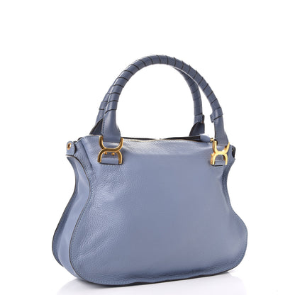 Chloe Calfskin Medium Marcie Satchel Street Blue 3 of 9