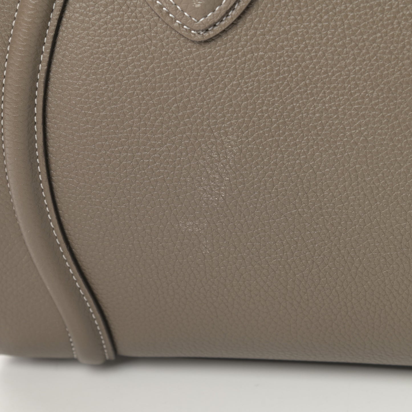 Drummed Calfskin Micro Luggage Souris