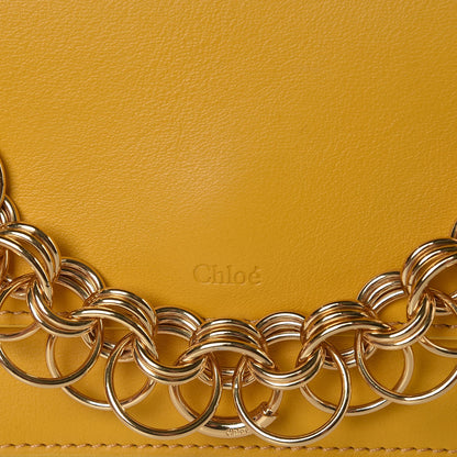 Chloe Calfskin Drew Bijou Clutch Ochre 10 of 10