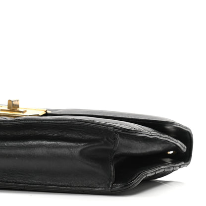 Chanel Calfskin Chevron Quilted Gabrielle Flap Black 10 of 10