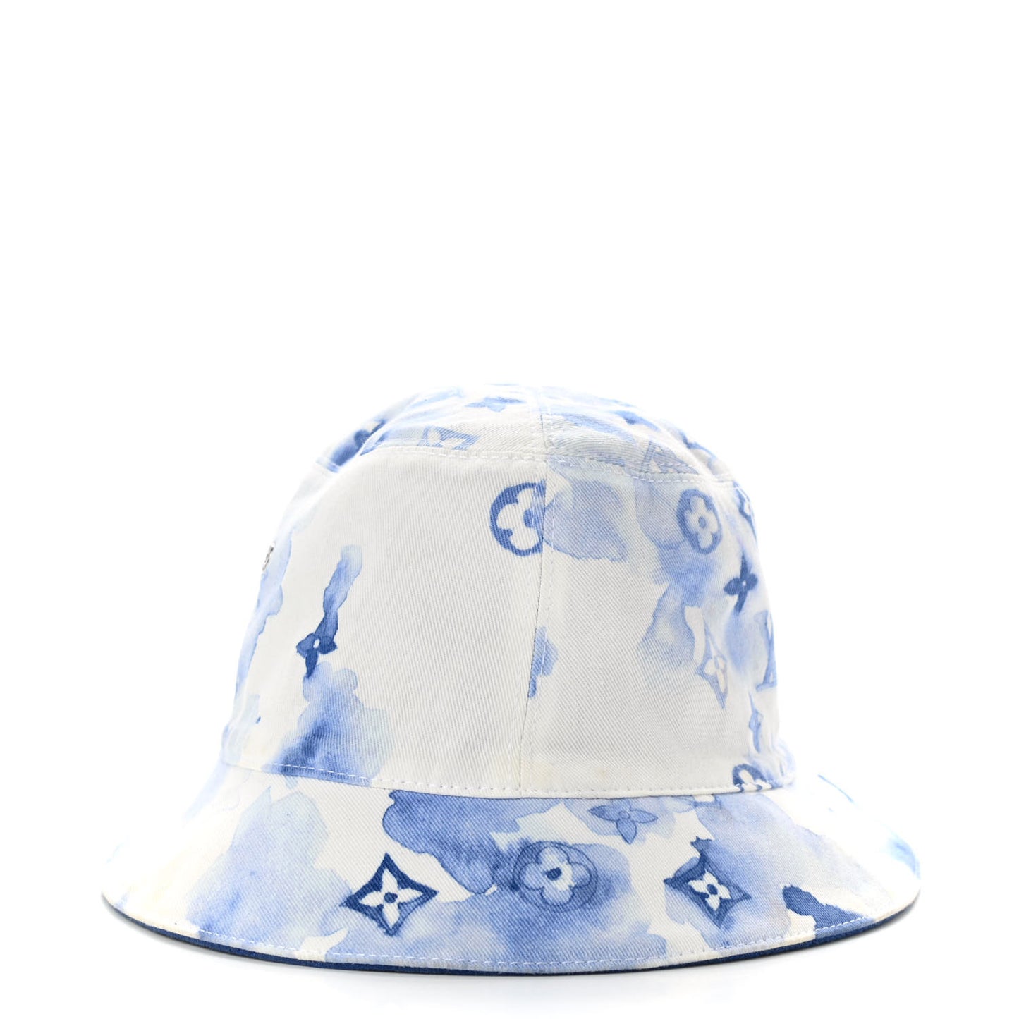 Watercolor Monogram Bucket Hat 58 Blue