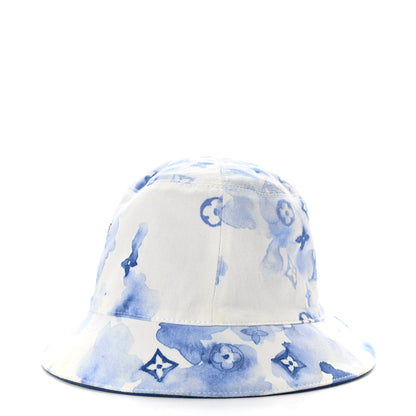 Louis Vuitton Watercolor Monogram Bucket Hat 58 Blue 6 of 9