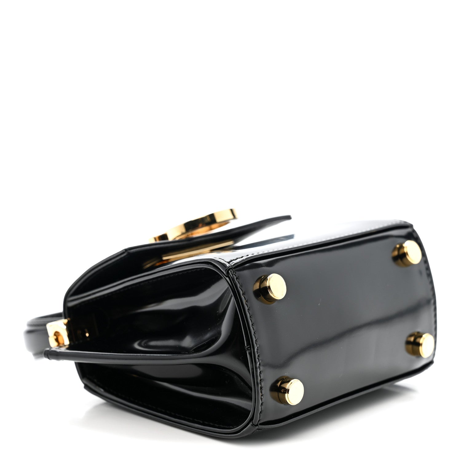 Salvatore Ferragamo Brushed Calfskin Micro Iconic Top Handle Bag Nero 4 of 9