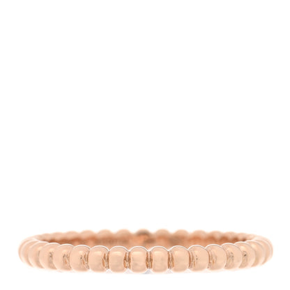 Van Cleef & Arpels 18K Rose Gold Small Perlee Ring 53 6.5 1 of 5