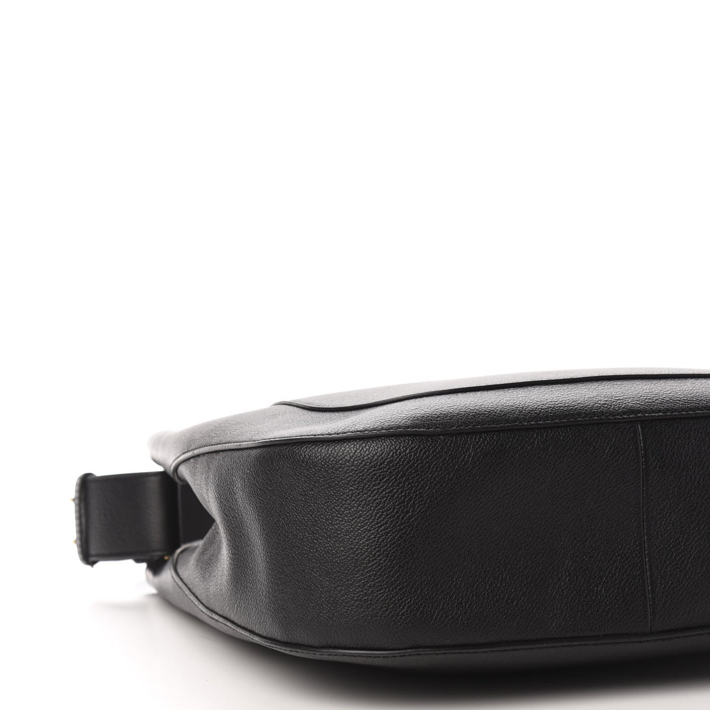 Grainy Calfskin Small Elmstone Hobo Black