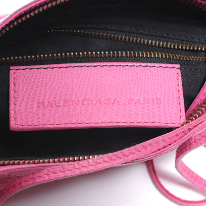 Balenciaga Agneau Lizard Embossed Hip Pink 6 of 7