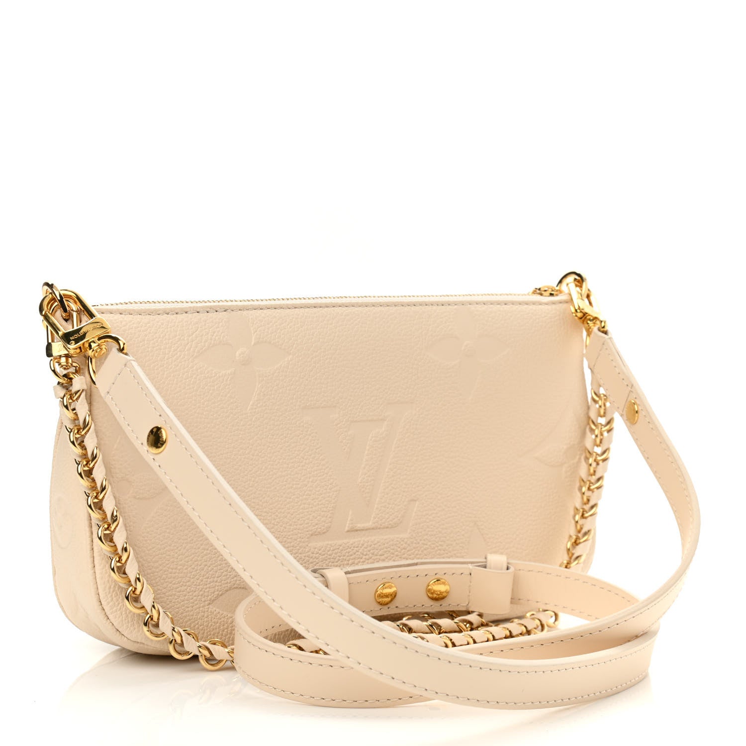 Louis Vuitton Empreinte Monogram Giant Multi Pochette Accessories Cream 3 of 10