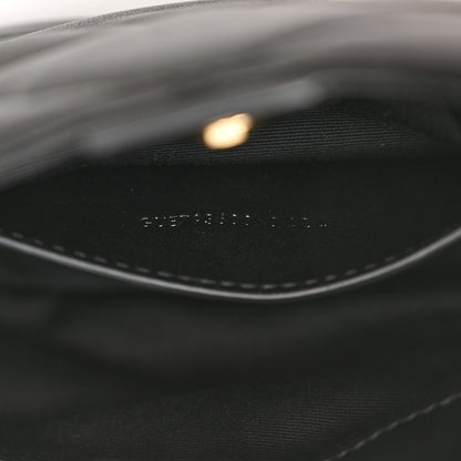 Saint Laurent Lambskin Quilted Monogram Sade Hobo Black 7 of 10