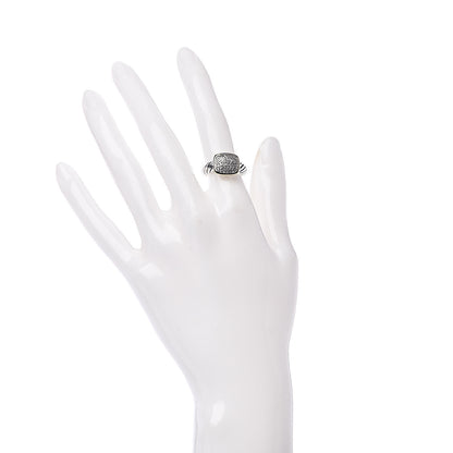 David Yurman Sterling Silver 18K Yellow Gold Diamond 10mm Noblesse Ring 49 5 2 of 6