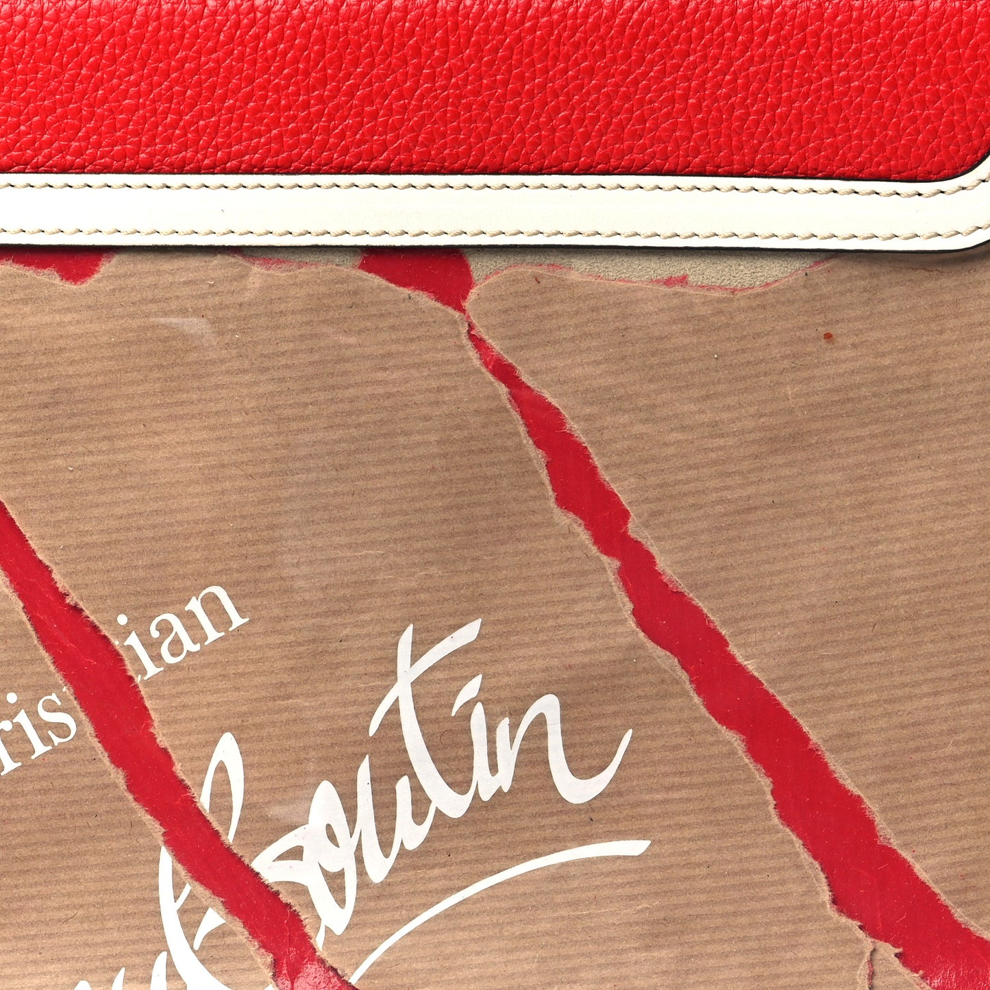 PVC Skypouch Crossbody Clutch Kraft Latte