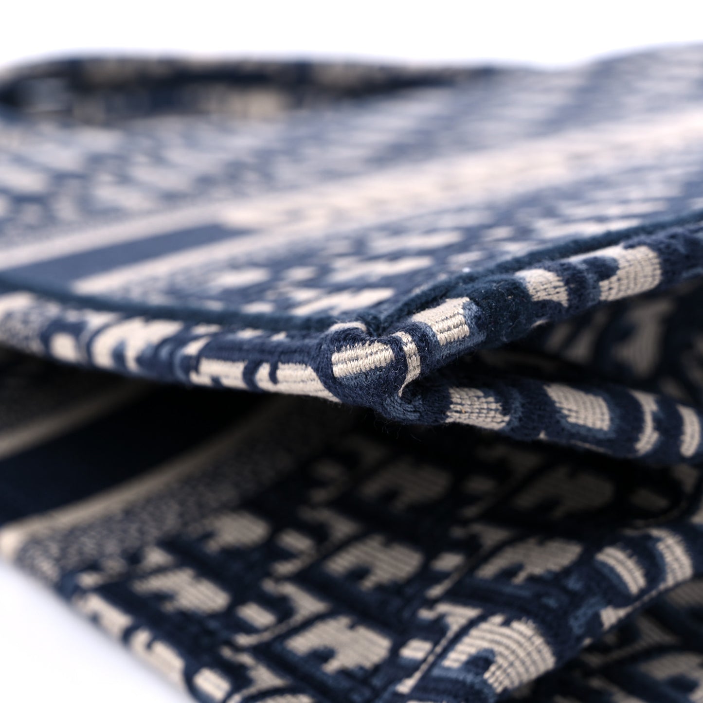 Oblique Medium Book Tote Blue Multicolor