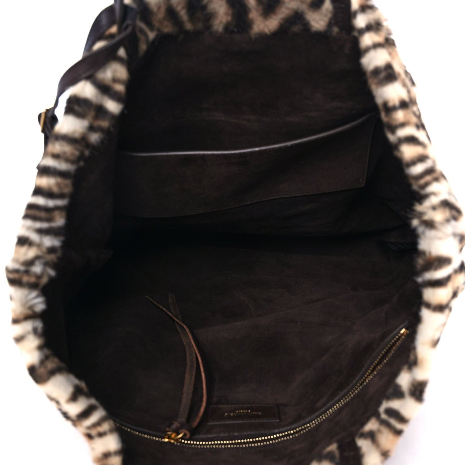 Saint Laurent Leopard Calf Hair Tote 4 of 8