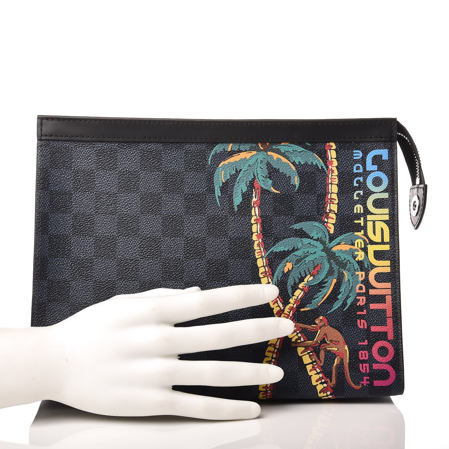 Louis Vuitton Damier Cobalt Jungle Pochette Voyage MM 2 of 10