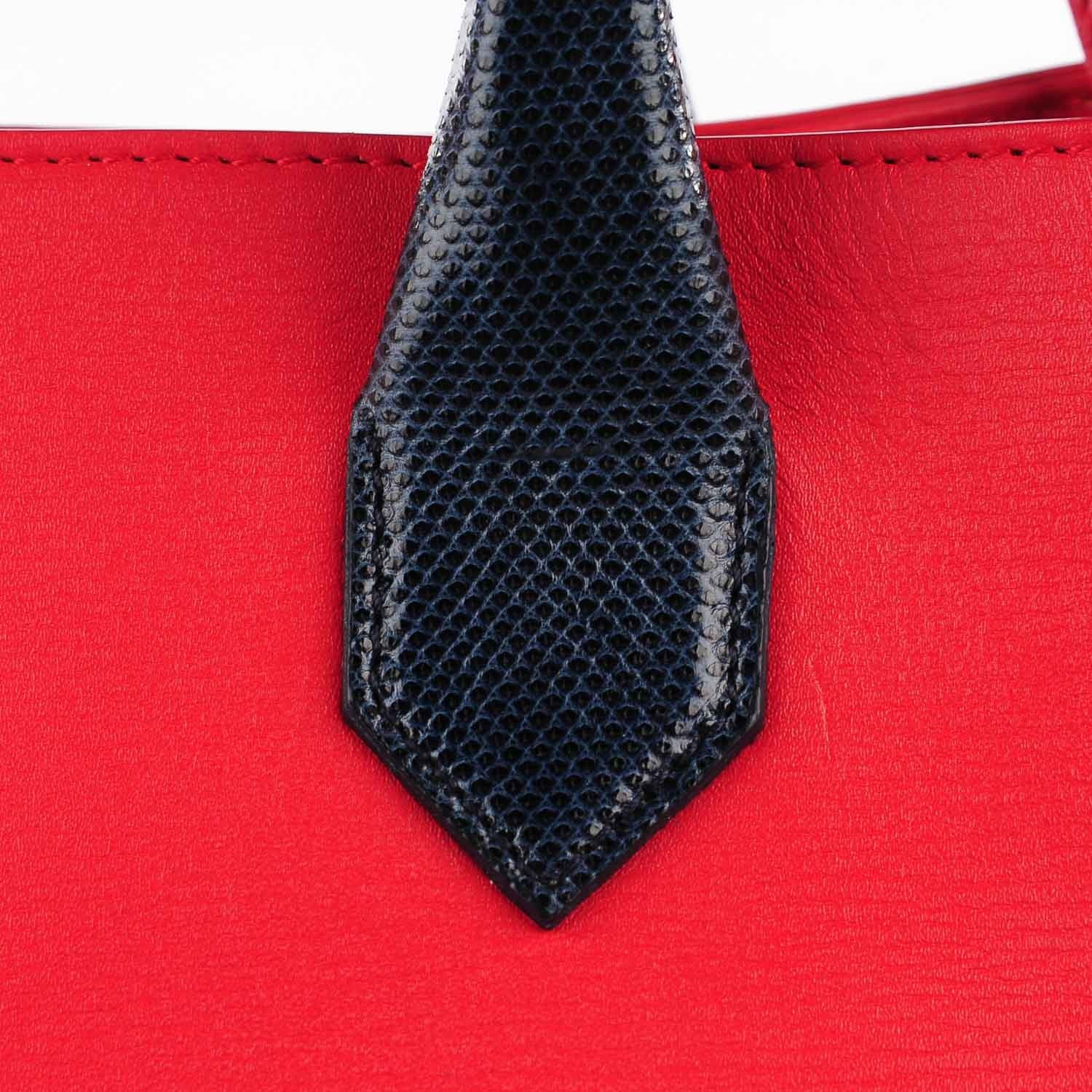 Balenciaga Karung Calfskin Padlock Nude Work S Top Handle Rouge Cherry 6 of 12