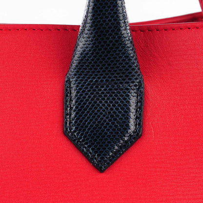 Balenciaga Karung Calfskin Padlock Nude Work S Top Handle Rouge Cherry 6 of 12