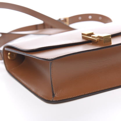 Saint Laurent Smooth Calfskin Carre Satchel Brown 7 of 8
