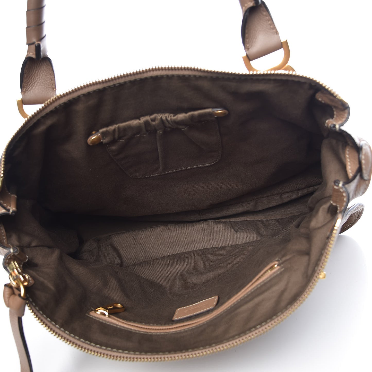 Calfskin Large Marcie Satchel Nut