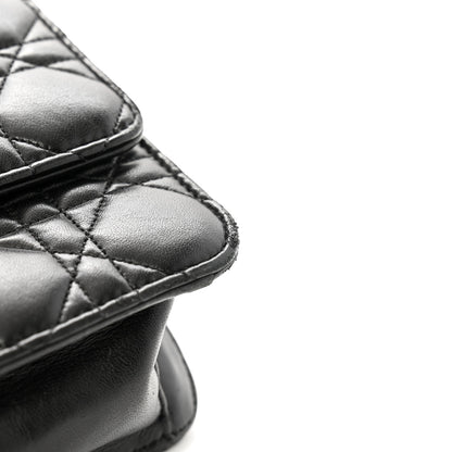 Christian Dior Lambskin Cannage Miss Dior Promenade Pouch Black 11 of 14