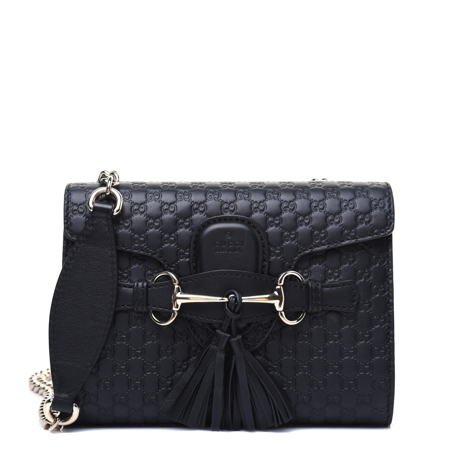Microguccissima Mini Emily Shoulder Bag Black