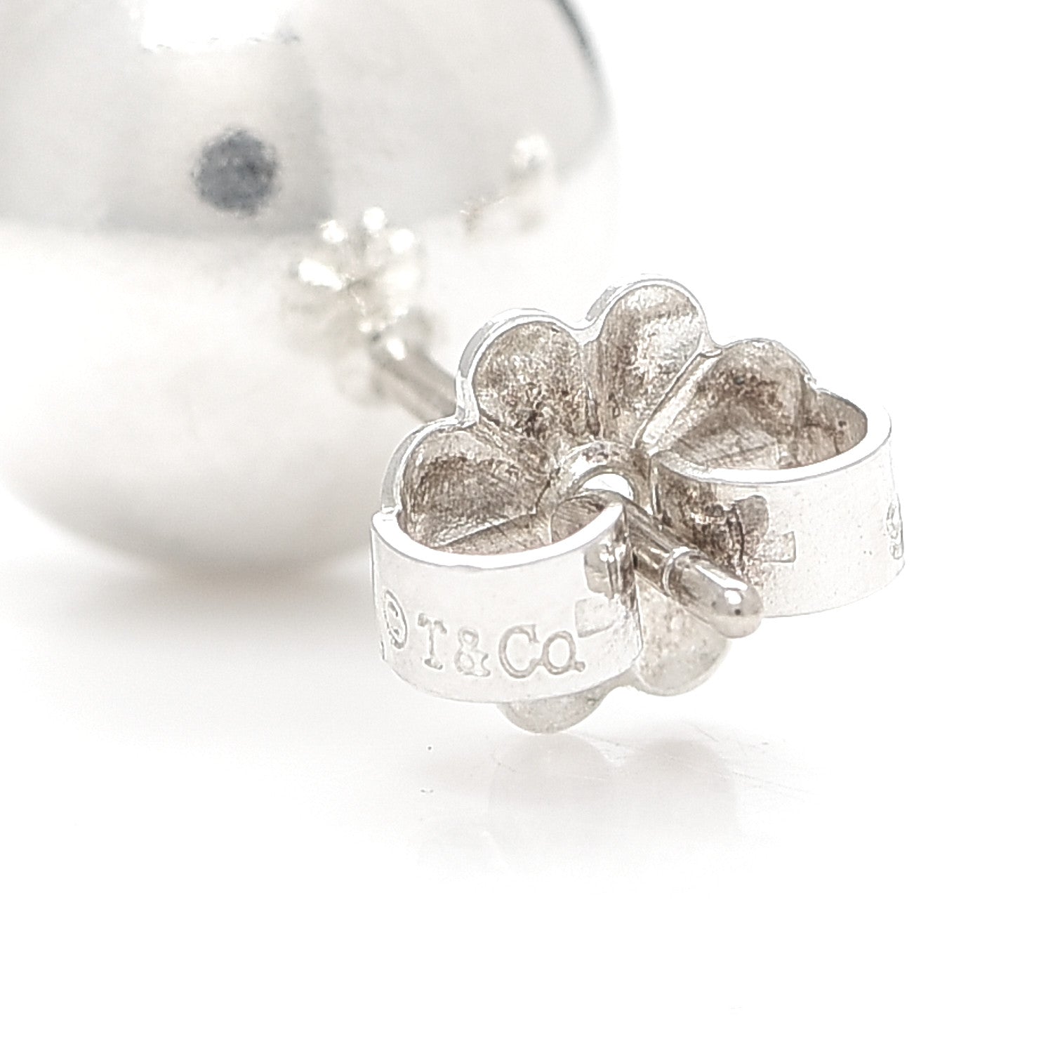 Tiffany Sterling Silver 10mm HardWear Ball Earrings 4 of 4